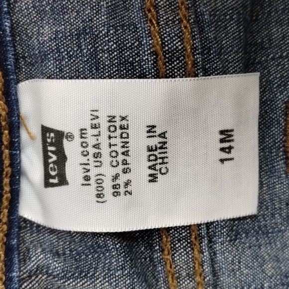 Levi's 512 perfectly slimming denim jeans, 28" inseam straight leg, size 14 - Picture 8 of 12